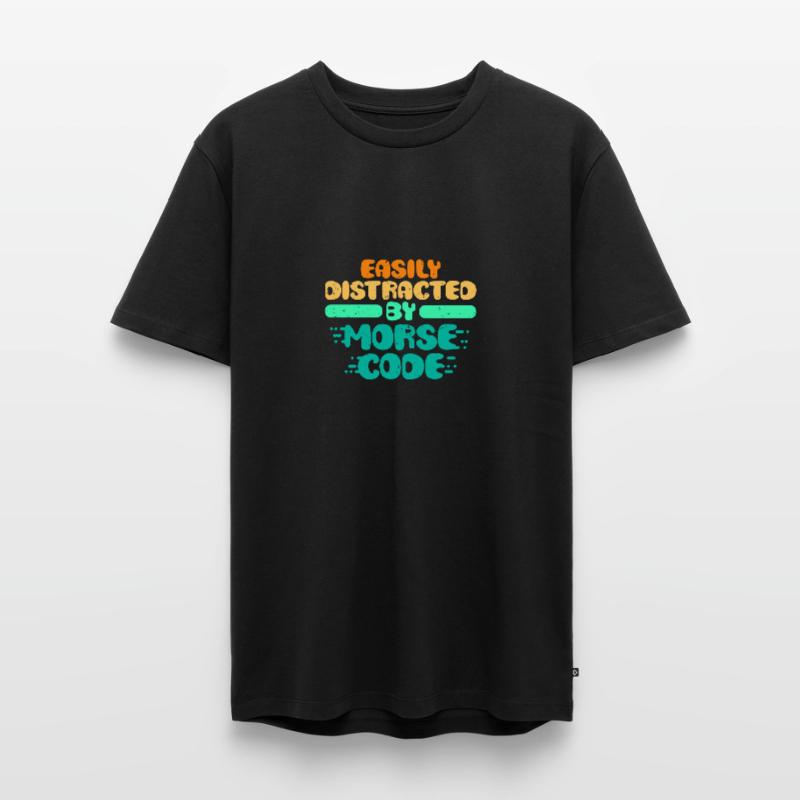 Le code Morse facilement distrait par le code Morse T-shirt Premium bio Homme