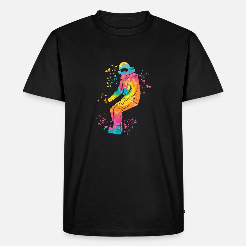 Snowboarder Snowboarding Snowboard - Männer Premium Bio T-Shirt - Schwarz