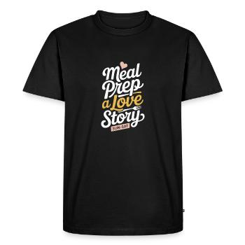 Prepared Squad Planificateur de repas Organisation alimentaire - T-shirt Premium bio Homme - noir - Devant - Nico (187cm)