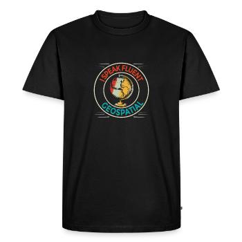 Geographic Information Systems Geospatial - Men's Premium Organic T-Shirt - black - Front - Nico (187cm)