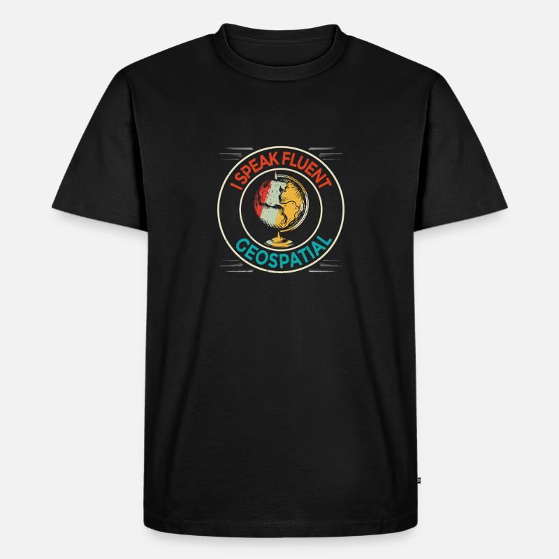 Geographic Information Systems Geospatial - Men's Premium Organic T-Shirt - black