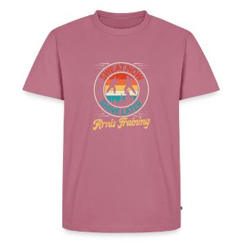 Escrima Arnis Martial Arts - Men's Premium Organic T-Shirt - mauve - Front - Nico (187cm)
