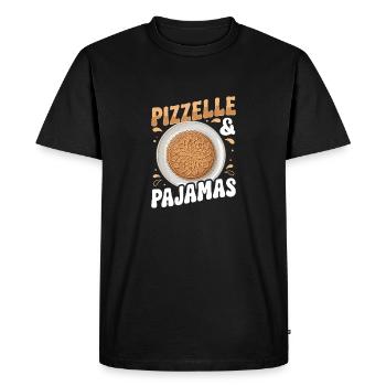 Gaufre Pizzelle - Gaufres italiennes - T-shirt Premium bio Homme - noir - Devant - Nico (187cm)