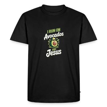 Avocat frais pour les chrétiens - T-shirt Premium bio Homme - noir - Devant - Nico (187cm)
