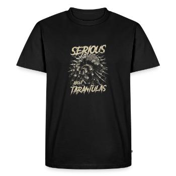 Serious About Tarantulas Pet Spider Owner - Men's Premium Organic T-Shirt - black - Front - Nico (187cm)