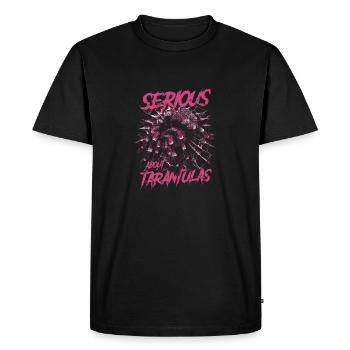 Serious About Tarantulas Pet Spider Owner - Men's Premium Organic T-Shirt - black - Front - Nico (187cm)