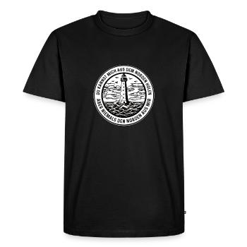 Vous pouvez me prendre du nord - T-shirt Premium bio Homme - noir - Devant - Nico (187cm)
