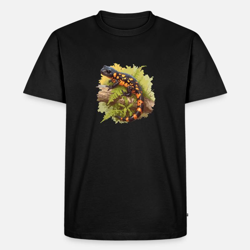 Salamanders Salamander - Männer Premium Bio T-Shirt - Schwarz