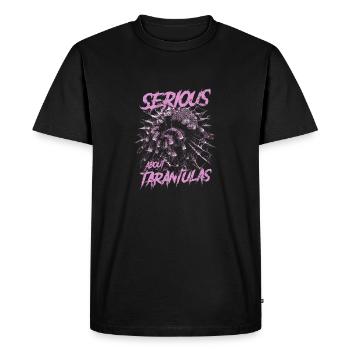 Serious About Tarantulas Pet Spider Owner - Men's Premium Organic T-Shirt - black - Front - Nico (187cm)