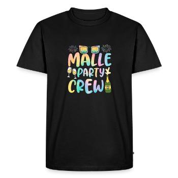 Malle Party Crew Groups Mallorca Party Holidays - Men's Premium Organic T-Shirt - black - Front - Nico (187cm)