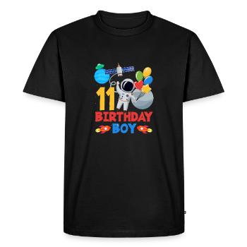 Two Years of Space Adventure Joy Birthday - Men's Premium Organic T-Shirt - black - Front - Nico (187cm)