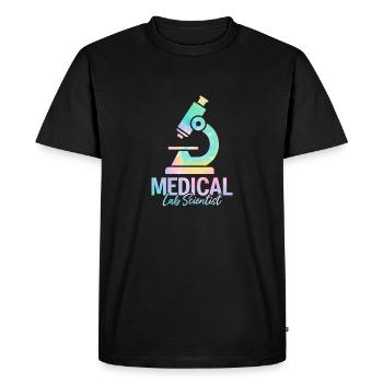 Medical Lab Scientist Tie Dye MLS Lab Scientist - Men's Premium Organic T-Shirt - black - Front - Nico (187cm)