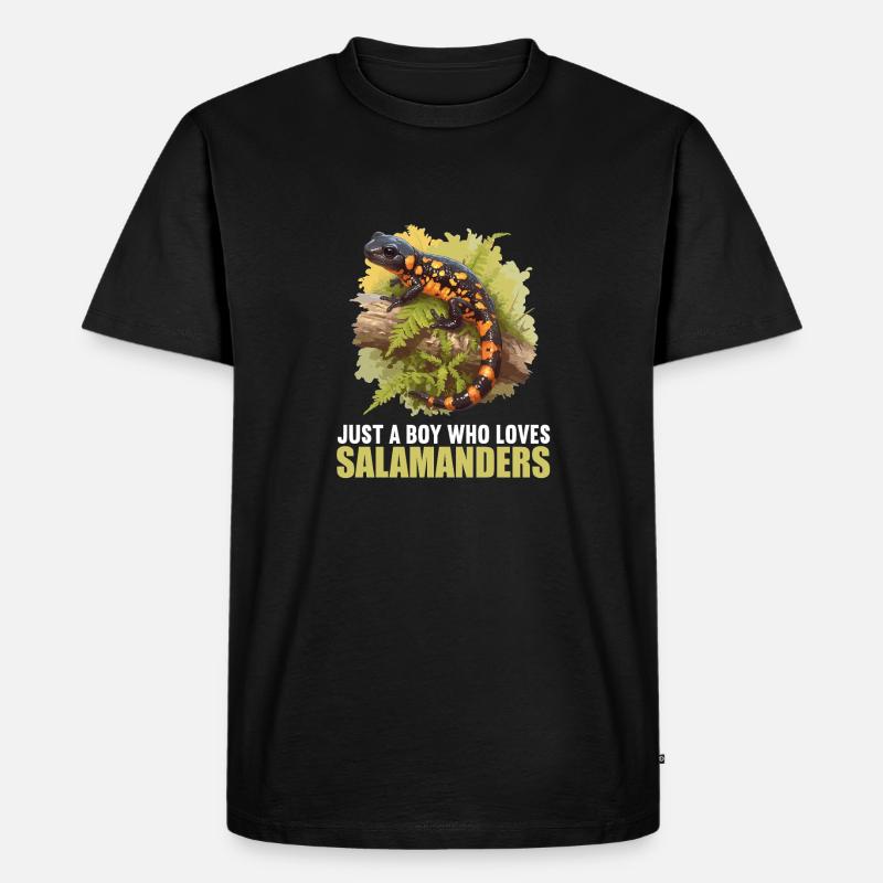 Salamanders Salamander - Männer Premium Bio T-Shirt - Schwarz