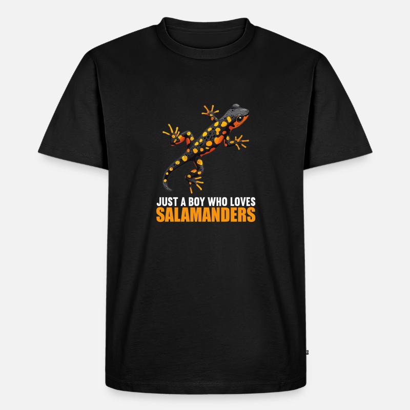 Salamanders Salamander - Männer Premium Bio T-Shirt - Schwarz