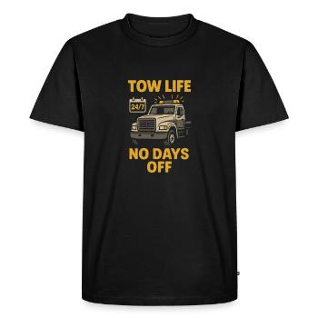 Tow Truck Pride Diesel Life - Men's Premium Organic T-Shirt - black - Front - Nico (187cm)