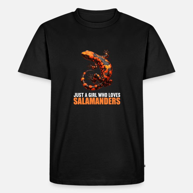 Salamanders Salamander - Männer Premium Bio T-Shirt - Schwarz