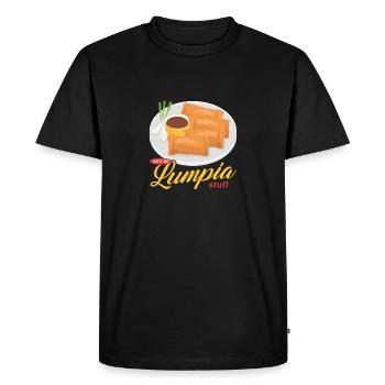 Lumpia Loempia Rouleaux de printemps Cadeaux - T-shirt Premium bio Homme - noir - Devant - Nico (187cm)