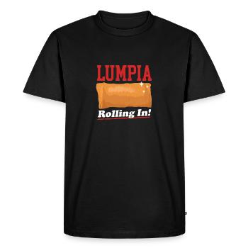 Lumpia Spring Roll Gift - Men's Premium Organic T-Shirt - black - Front - Nico (187cm)