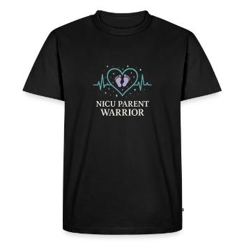 Nicu Parent Pride Preemie Warrior Newborn - Men's Premium Organic T-Shirt - black - Front - Nico (187cm)