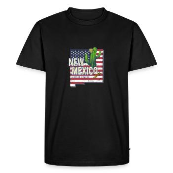 Nouveau-Mexique États-Unis Rétro USA Souvenir - T-shirt Premium bio Homme - noir - Devant - Nico (187cm)