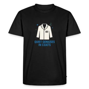 Clinical Lab Tech Diagnostic Science Data Nerd - Men's Premium Organic T-Shirt - black - Front - Nico (187cm)