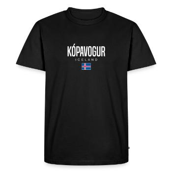 Île de Kópavogur - T-shirt Premium bio Homme - noir - Devant - Nico (187cm)