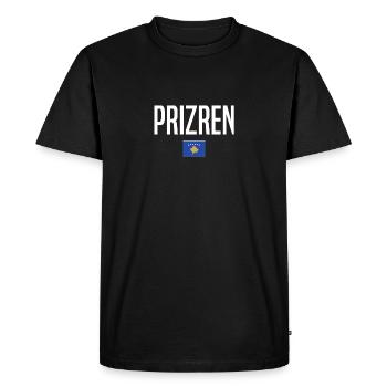Prizren, Kosovo - T-shirt Premium bio Homme - noir - Devant - Nico (187cm)