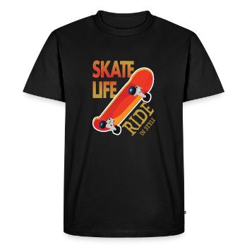Skateboard Passion - Sports Skateboard Deck - Men's Premium Organic T-Shirt - black - Front - Nico (187cm)