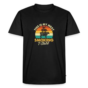 C’est mon cadeau de barbecue drôle pour fumer de la viande - T-shirt Premium bio Homme - noir - Devant - Nico (187cm)