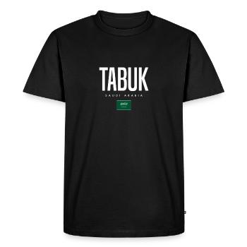 Tabuk, Arabie saoudite - T-shirt Premium bio Homme - noir - Devant - Nico (187cm)