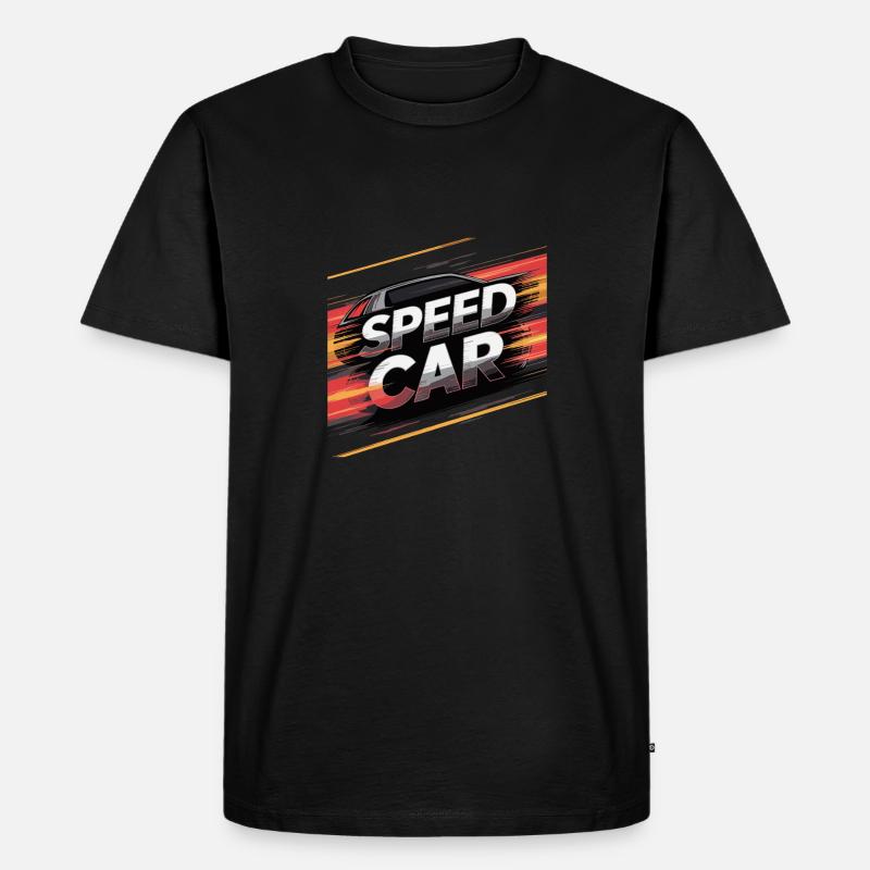 PERFORMANCE-AUTO - Männer Premium Bio T-Shirt - Schwarz