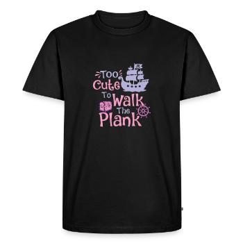 Trop mignon pour marcher sur la planche Buccaneer Freebooter - T-shirt Premium bio Homme - noir - Devant - Nico (187cm)