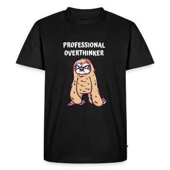Chevauchement professionnel Femmes drôles Hum - T-shirt Premium bio Homme - noir - Devant - Nico (187cm)