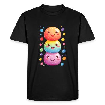 Joie de carnaval avec des confettis - T-shirt Premium bio Homme - noir - Devant - Nico (187cm)