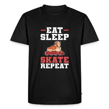 Patins à roulettes Patins à roues alignées - T-shirt Premium bio Homme - noir - Devant - Nico (187cm)