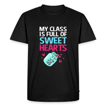 Enseignants de collège - T-shirt Premium bio Homme - noir - Devant - Nico (187cm)