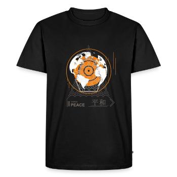 Paix mondiale - Paix mondiale - T-shirt Premium bio Homme - noir - Devant - Nico (187cm)