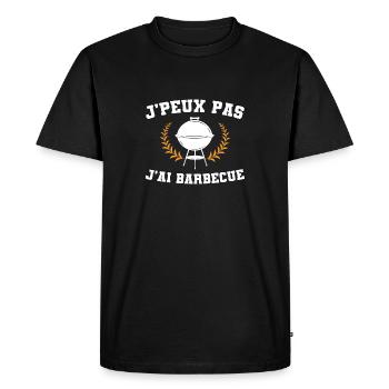 Je Peux Pas J'ai Barbecue Bouilloire grill - T-shirt Premium bio Homme - noir - Devant - Nico (187cm)