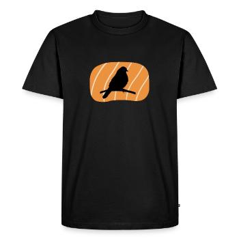 Perruche, Oiseaux, Observation D’oiseaux - T-shirt Premium bio Homme - noir - Devant - Nico (187cm)