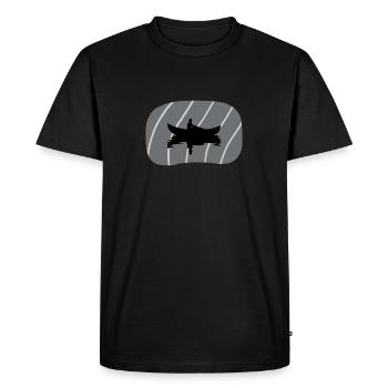 Canoe Rowing Canoe - Men's Premium Organic T-Shirt - black - Front - Nico (187cm)