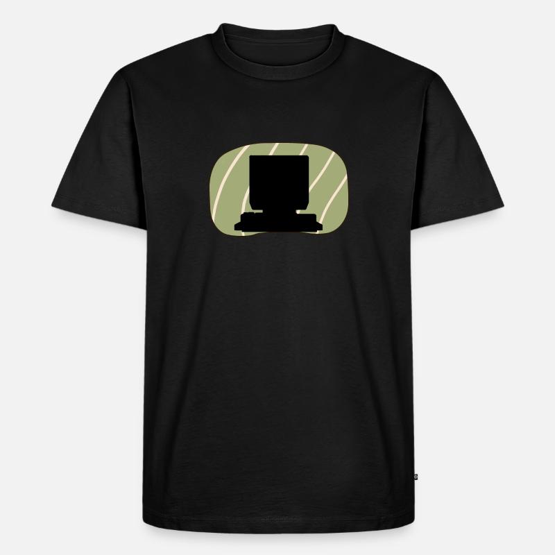 Computer Tech Nerd - Männer Premium Bio T-Shirt - Schwarz