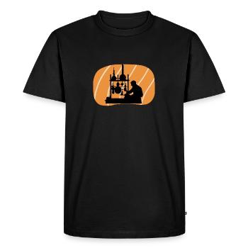 Biochimie des molécules Biochimie - T-shirt Premium bio Homme - noir - Devant - Nico (187cm)