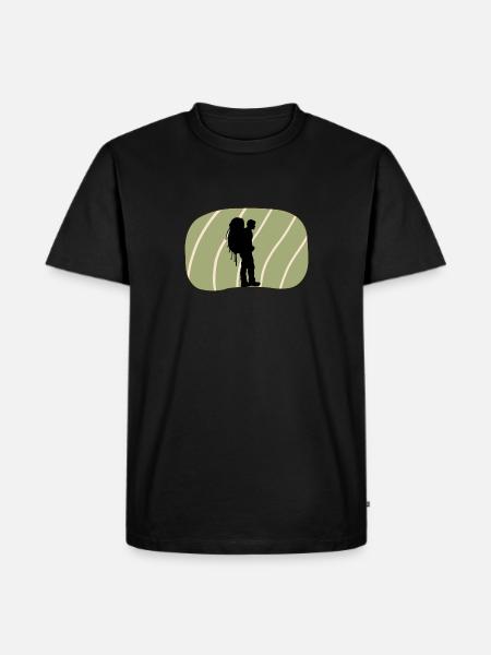 Backpacking Rucksack Backpacking - Men's Premium Organic T-Shirt - black