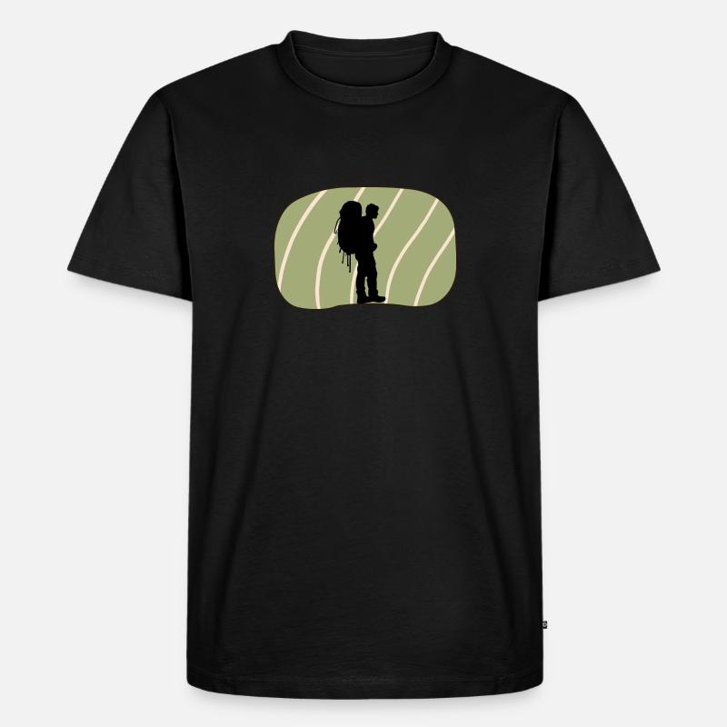 Backpacking Rucksack Backpacking - Men's Premium Organic T-Shirt - black