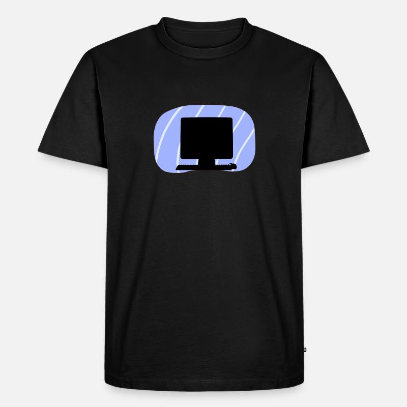 Computer Nerd Tech - Männer Premium Bio T-Shirt - Schwarz