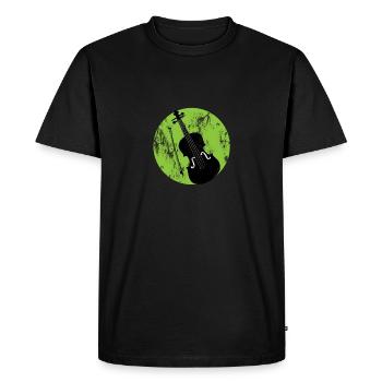 J'aime mon cadeau de chemise de violon et de violon - T-shirt Premium bio Homme - noir - Devant - Nico (187cm)