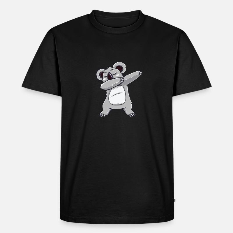 Dabbing dab Koala Bär Dab Geschenk Geburtstag - Männer Premium Bio T-Shirt - Schwarz