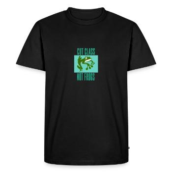 Découpez la classe non cadeau grenouille de protection des animaux - T-shirt Premium bio Homme - noir - Devant - Nico (187cm)