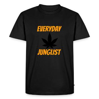 Junglist Chemise - T-shirt Premium bio Homme - noir - Devant - Nico (187cm)