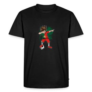 PORTUGAL Équipe nationale de la  Dab - T-shirt Premium bio Homme - noir - Devant - Nico (187cm)